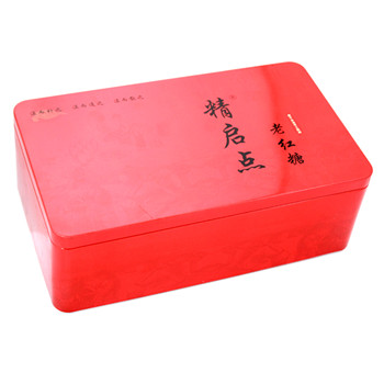 老紅糖鐵盒長方形特產(chǎn)鐵罐通用包裝_食品特產(chǎn)馬口鐵盒鐵罐廠家定制